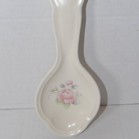 Vintage Pfaltzgraff Tea Rose Spoon Rest - Picture 2 of 4